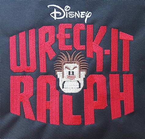 Wreck-It Ralph logo embroidery design