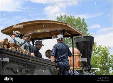 Old train in Canadian Railway Museum Stock Photo - Alamy