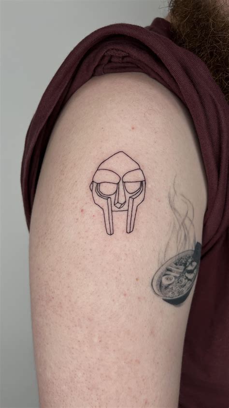 MF DOOM mask by Dima at Puppy Tattoo in Los Angeles, California : r/tattoos