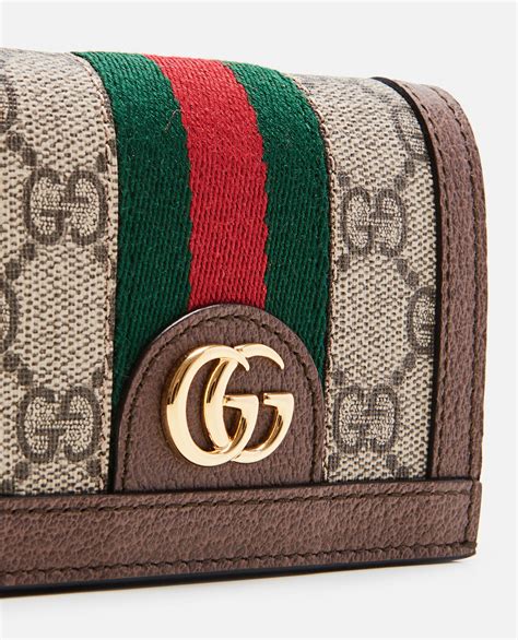 Gucci Small Ophidia Wallet In GG Supreme in Brown - Lyst