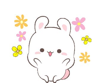 Bunny Cute Sticker – Bunny Cute Kawaii – odkrywaj i udostępniaj GIF-y