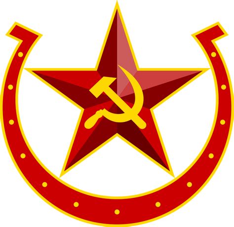 Soviet Equestria hammer-sickle-horseshoe emblem by QTMarx on DeviantArt