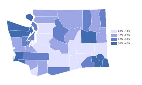 Population by age, mapped by county | Office of Financial Management