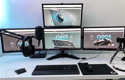 4 Monitor Setup by @coloab (IG) | Monitor, Gaming setup, Setup