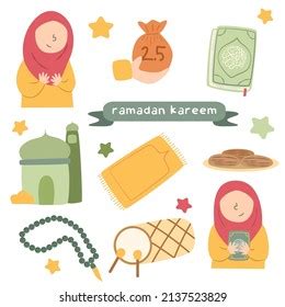 Hand Drawn Ramadan Kareem Clip Art Stock Vector (Royalty Free ...