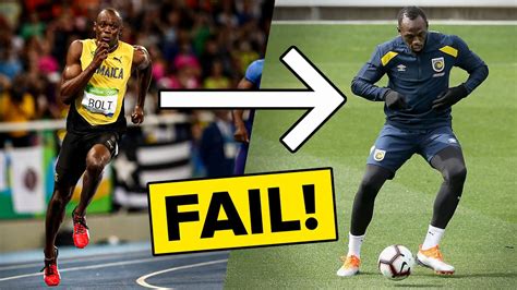 This is why Usain Bolt FAILED in football - YouTube