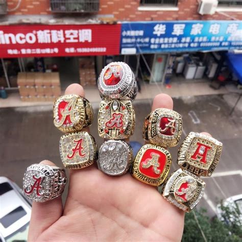 10 Pcs/set Alabama Crimson Tide National Championship Ring Great Gift For Men | Great gifts for ...