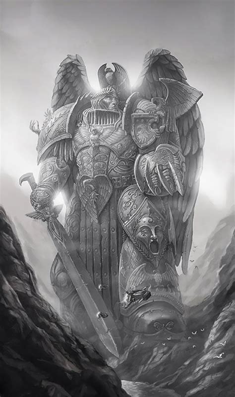 Emperor of Mankind - Art by Marc Lee - 40K Gallery