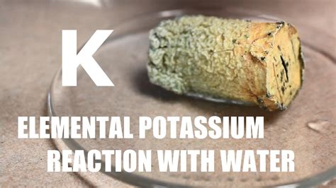 Potassium Reaction With Water - Potassium and sodium - reaction with water : (c) barium chloride ...