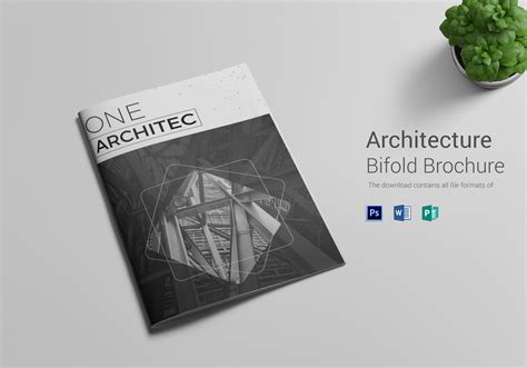 Minimal Architecture Brochure Design Template in PSD, Word, Publisher