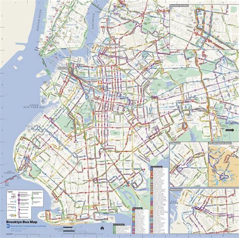 MTA bus route map - NYC MTA bus map (New York - USA)