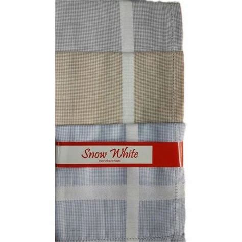 White Mens Cotton Handkerchiefs at Rs 230/dozen | Mirza Street | Mumbai ...