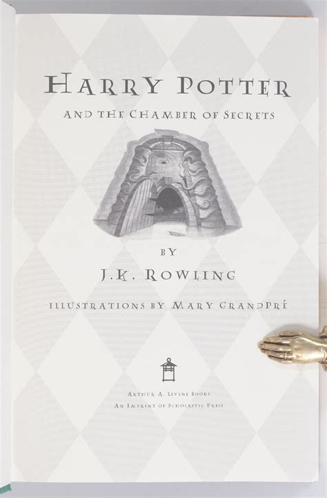 Harry Potter and the Chamber of Secrets. - Raptis Rare Books | Fine ...