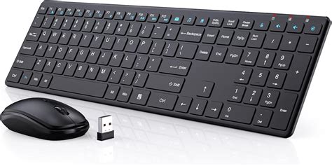 Buy Wireless Keyboard and Mouse, Trueque Ultra Slim Silent Wireless ...