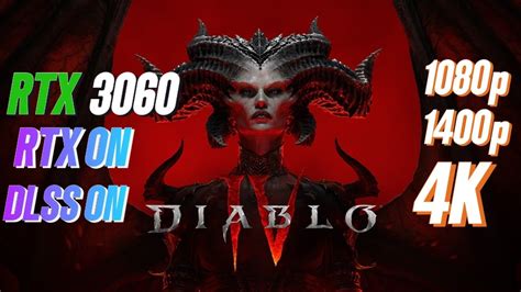 Diablo IV RTX 3060 FPS TEST | Diablo 4 RTX 3060 & i5 12400F Benchmark 1080p/1440p/4K - YouTube