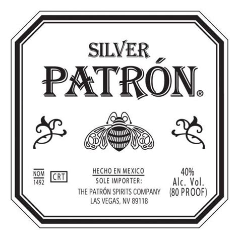 Patron Tequila Label