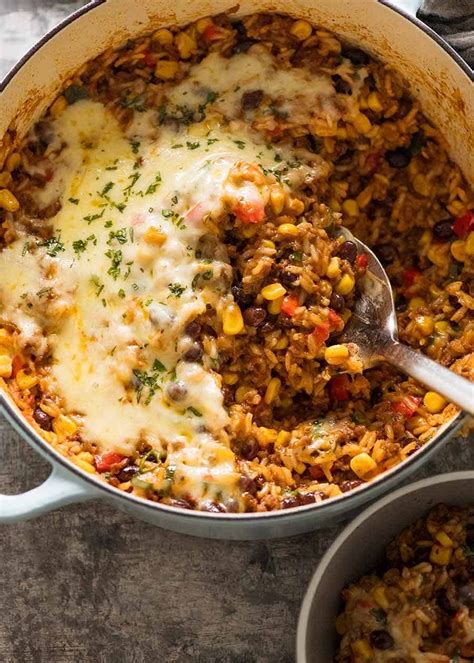 Mexican Ground Beef Casserole With Rice Beef Mince | recipetineats