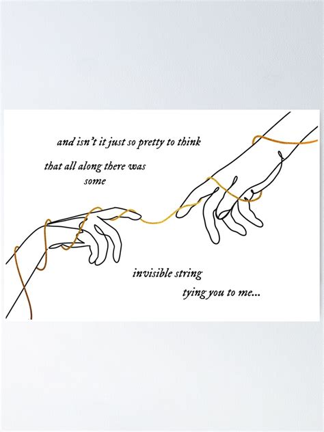 "Invisible string" Poster for Sale by kelthai | Redbubble