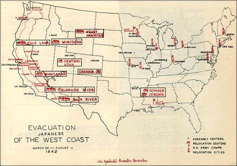 Map Monday, Japanese Internment Camps