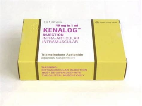 Kenalog 40 Mg Injection at best price in Baddi | ID: 2851091514762