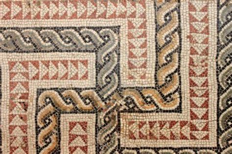 Closeup view of an ancient roman mosaic | Roman mosaic, Ancient romans ...