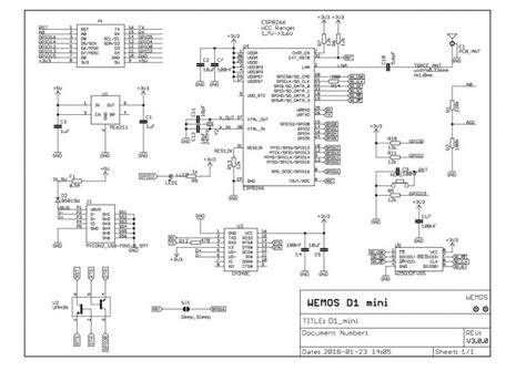 WeMos D1 mini pins and diagram