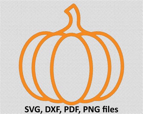 Pumpkin SVG / Fall Pumpkin SVG / Autumn Pumpkin Outline SVG / - Etsy