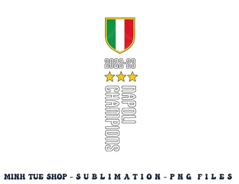 Napoli Champions 2022-2023 png, digital download copy - Inspire Uplift