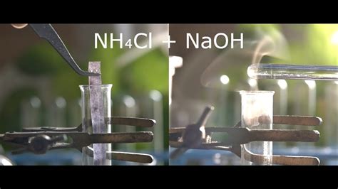 Double displacement of NH4Cl + NaOH | Ammonium chloride + Sodium ...