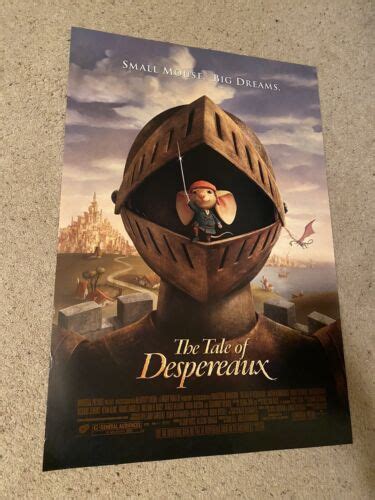 Tale Of Despereaux original movie promo poster 2008, double sided ...