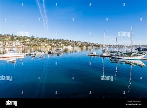 San Diego Bay and boat marina. San Diego, California, United States Stock Photo - Alamy