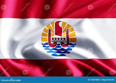 French Polynesia Flag Illustration Stock Illustration - Illustration of french, closeup: 128878866