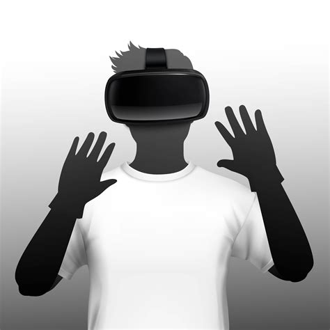 VR Headset User Silhouette Front Image 495085 Vector Art at Vecteezy