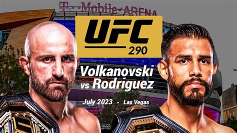 How to Watch UFC 290 Volkanovski vs Rodriguez Free Online