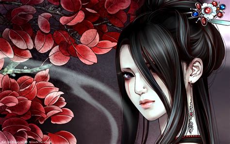 Anime Geisha Desktop Wallpapers - WallpaperSafari