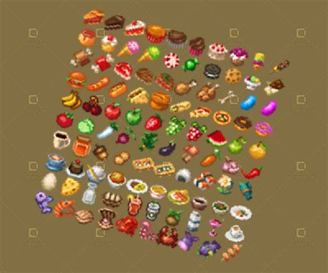 Pixel Food Icons