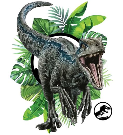 Velociraptor Blue! Framed Art Print by Worlddinosaurs - Conservation Pecan - MEDIUM (Gallery ...