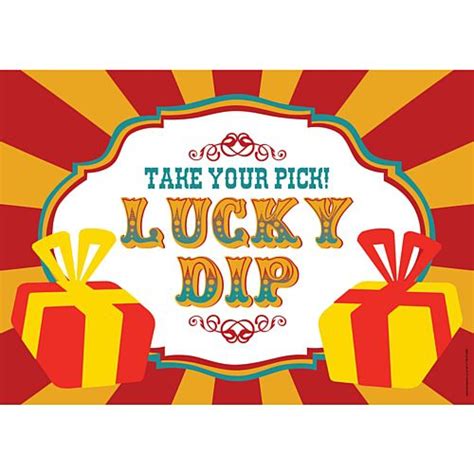 Fundraising Lucky Dip Sign - A3 – Party Packs