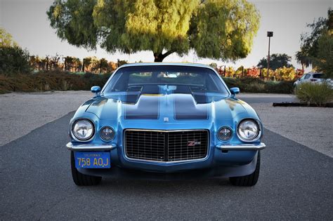 Blue 1970 Chevrolet Camaro RS/Z28, 350 ci V8 Engine