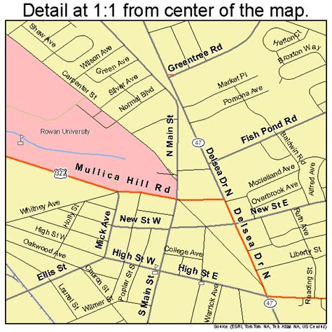 Glassboro New Jersey Street Map 3426340