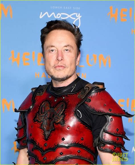 Elon Musk Attends Heidi Klum's Halloween Party in a $7,500 Costume with Leather Armor: Photo ...