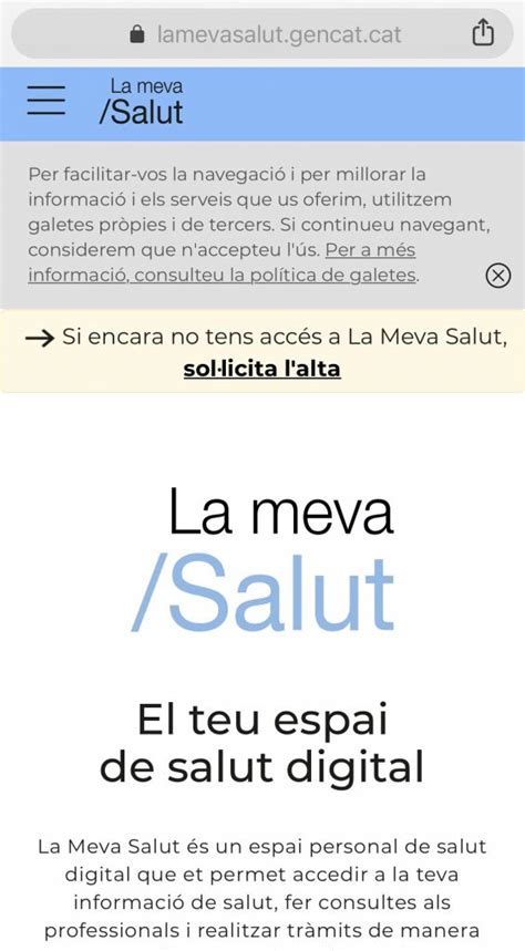 “La Meva Salut” os informa del tipo de vacuna administrada y, en algunos casos, de las citas de ...