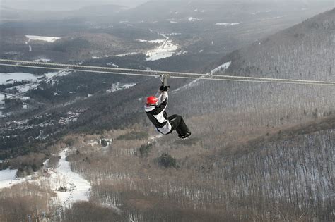 New York's Winter Zipline Adventure Takes You Above the Trees