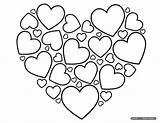 Hearts Coloring Sheets sketch template