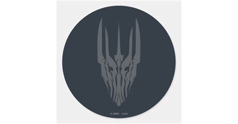 The Necromancer of Dol Guldur Classic Round Sticker | Zazzle