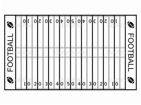 Printable Football Field Template