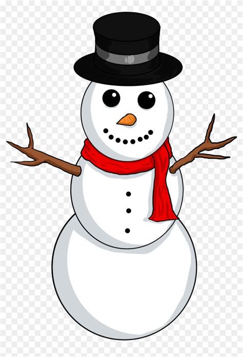 Snowman Transparent Background Clipart - Snow Man Clipart