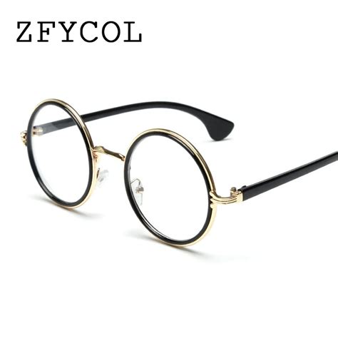 ZFYCOL Fashion Women Eyeglass Frame Round Eyewear Brand Designer clear ...