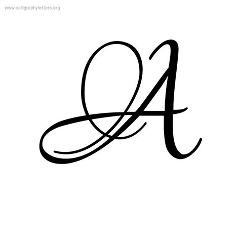 Calligraphy Letter A - ClipArt Best