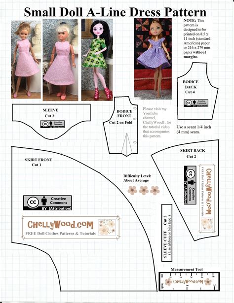 Barbie doll clothing patterns, Doll clothes patterns free, Doll sewing ...